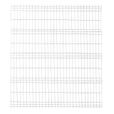 Panou gard zincat bordurat, gri, 2000 x 2500 mm