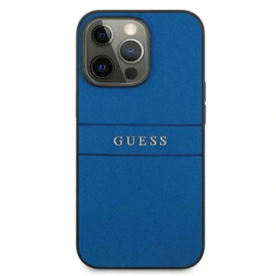 Husa Cover Guess Leather Saffiano pentru iPhone 13 Pro Blue foto