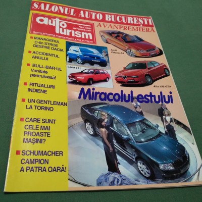 REVISTA AUTOTURISM EDITIE NOUA SEPTEMBRIE 2001 foto
