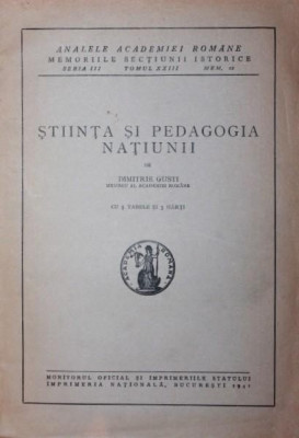 STIINTA SI PEDAGOGIA NATIUNII foto