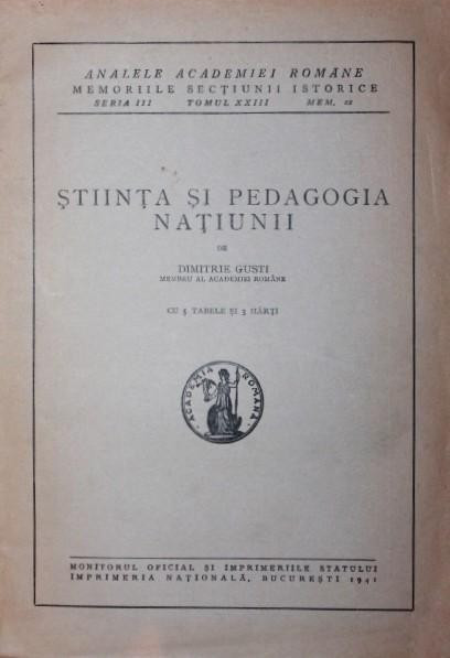 STIINTA SI PEDAGOGIA NATIUNII