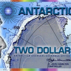 ANTARCTICA █ bancnota █ 2 Dollars █ 2014 █ UNC █ necirculata █ polymer