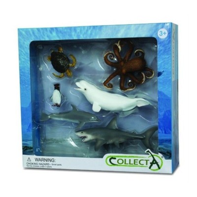 Set 6 figurine viata acvatica Collecta foto