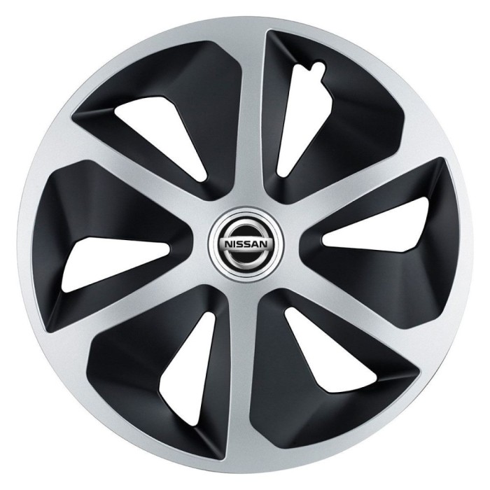 Set 4 capace roti Roco Gri-Negru R17 pentru gama auto Nissan