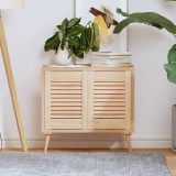 vidaXL Uși de dulap design lambriu 2 buc. 39,5x29,5 cm lemn masiv pin 4015886