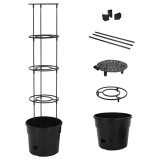 Cumpara ieftin Ghiveci cultivare rosii, antracit, &Oslash; 29,5x115 cm, polipropilena