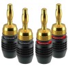Set 4 mufe Banana 4mm Premium Clicktronic Conexiuni Audio de Inalta