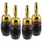 Set 4 mufe Banana 4mm Premium Clicktronic Conexiuni Audio de Inalta