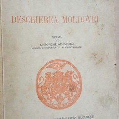 Descrierea Moldovei tradusa de Gheorghe Adamescu- Dimitrie Cantemir