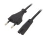 Cablu Alimentare 1.8m Negru 2x0.5mm2 CEE 7/16 la IEC C7, Gembird
