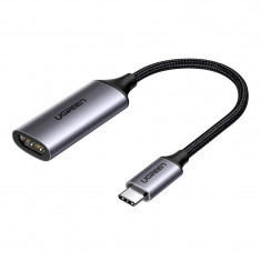 Adaptor Ugreen USB tip C - HDMI 2.0 4K@60 Hz Thunderbolt 3 la MacBook / PC gri (70444)