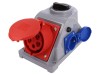 Conector alimentare AC 32A IP44 PCE, 5 pini, 400V AC, IEC 60309, Montare Murala