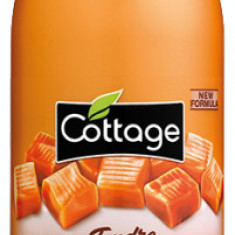 Gel de dus si lapte de baie cu lapte si caramel, 750ml, Cottage