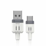 Cablu de date si incarcare USB la tip Type - C 3A 100cm FullLINK Amio Alb Garage AutoRide