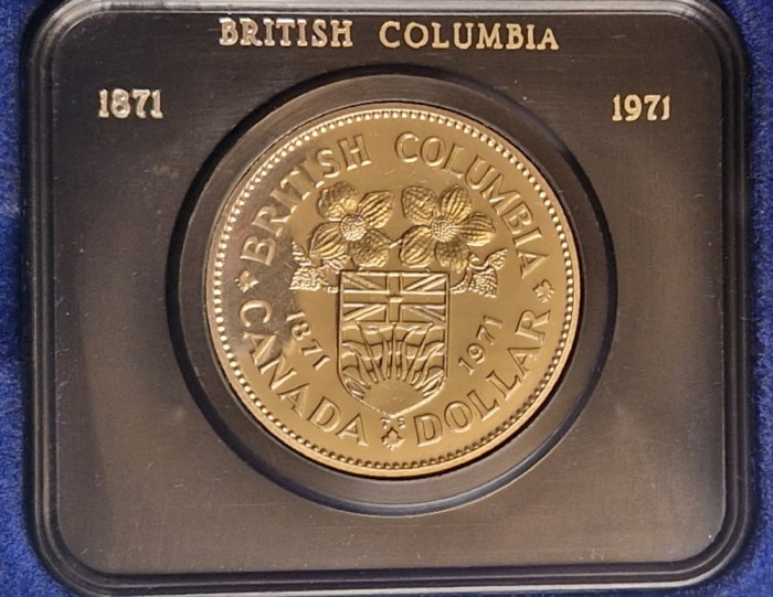 Canada 1 dollar 1971, British Columbia, KM#79, cutie