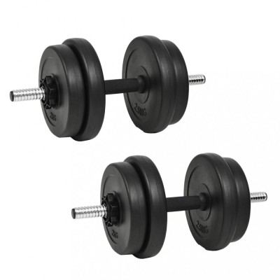 vidaXL Set haltere 14 buc., 20 kg foto