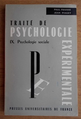 Piaget Fraisse - La Psychologie sociale foto