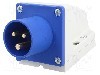 Conector alimentare AC, IEC 60309, IP44, 16A, 230V AC, 3 pini, PCE - 513-6