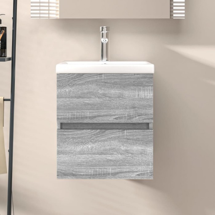 Gossi dulap de chiuveta, sonoma gri, 41x38,5x45 cm, lemn prelucrat