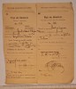 Fișă de sinistrat Primăria Ploiești &ndash; august 1944 &ndash; document original WWII &ndash; cu ștampilă și semnături