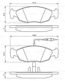 BOSCH 0 986 461 764 set placute frana,frana disc