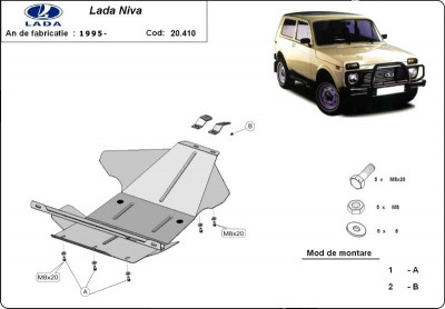 Scut motor metalic Lada Niva 1995-prezent foto