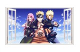 Cumpara ieftin Sticker decorativ, fereastra 3D, Naruto, 85 cm, 1054TK