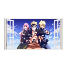 Sticker decorativ, fereastra 3D, Naruto, 85 cm, 1054TK