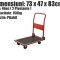 Platforma Carucior Pliabil Transport Manuala Roti 150kg + LIVRARE GRATUITA !