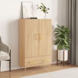VidaXL Dulap &icirc;nalt, stejar Sonoma, 69,5x31x115 cm, lemn prelucrat