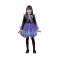 Costum carnaval Schelet pentru fete, mov, marime 120/130 cm ( 6-8 ani)