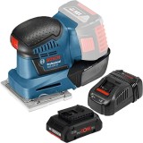 Bosch GSS 18V-10 + ProCORE + GAL 1880 CV - Slefuitor cu vibratii 101x113 mm + Set acumulator si incarcator Li-Ion 18 V 4 Ah