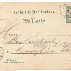 (@) carte postala(ilustrata)- Germania-Württemberg 1896