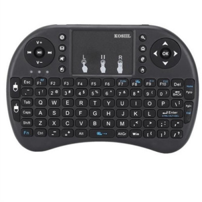 Mini tastatura wireless iluminata, conexiune wifi, touchpad, rgb, pentru tv box foto