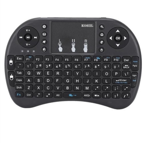 Mini tastatura wireless iluminata, conexiune wifi, touchpad, rgb, pentru tv box