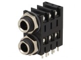 Soclu Jack 6.3mm Stereo cu &Icirc;ntrerupător Triplu