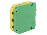 Conector Șine 25-95mm2 1 Pista 2 Borne Galben-Verde