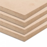 Placi MDF patrate, 4 buc., 60 x 60 cm, 25 mm GartenMobel Dekor, vidaXL