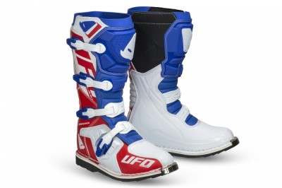 Cizme Motocross Ufo Plast OBSIDIAN, culoare Alb/Albastru/Rosu, marime 45 Cod Produs: MX_NEW BO006BC45 foto