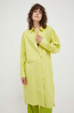 Cumpara ieftin Samsoe Samsoe rochie culoarea verde, mini, oversize