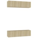 Cumpara ieftin Dulapuri TV, 4 buc., stejar sonoma, 60x30x30 cm, lemn prelucrat