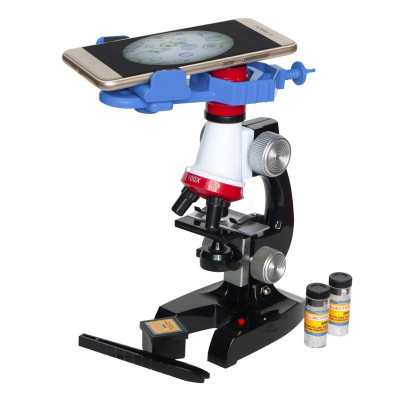 Microscop pentru copii 100x - 1200x, carcasa mobila, 6 ani+ foto
