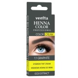 Crema henna cu extract de goji pentru vopsirea sprancenelor cu efect de lifting Venita 1.1, gri