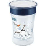 Cana pentru bebelusi NUK Magic Frozen Olaf, 230 ml, 8 luni+, fabricata din polipropilena, fara BPA