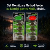 Set Momitoare Method Feeder cu Matriță pentru Nadă, Model 130205