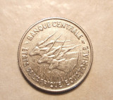 AFRICA ECUATORIALA / EQUATORIALA 100 FRANCI 1966 MAI RAR