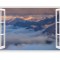 Sticker decorativ, Fereastra 3D, Peisaj de Munte, 85 cm, 602STK