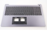 Carcasa superioara cu tastatura palmrest Laptop, Huawei MateBook D16 MCLF-X, W5651, 51670462, iluminata, Space Grey, layout UK