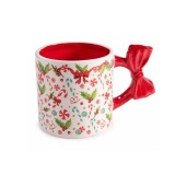 Cana Craciun ceramica multicolora II &Oslash; 9 cm x 9,5 H, 400 ml