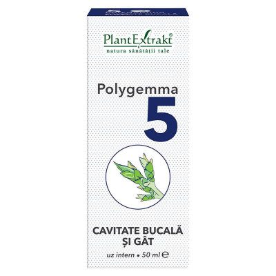 Polygemma 5 Cavitatea Bucala si Gat 50ml PlantExtrakt foto